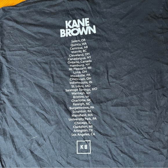 Kane Brown T Shirt Adult Black Music Concert Tour Retro Pop Hip Hop - Picture 4 of 5